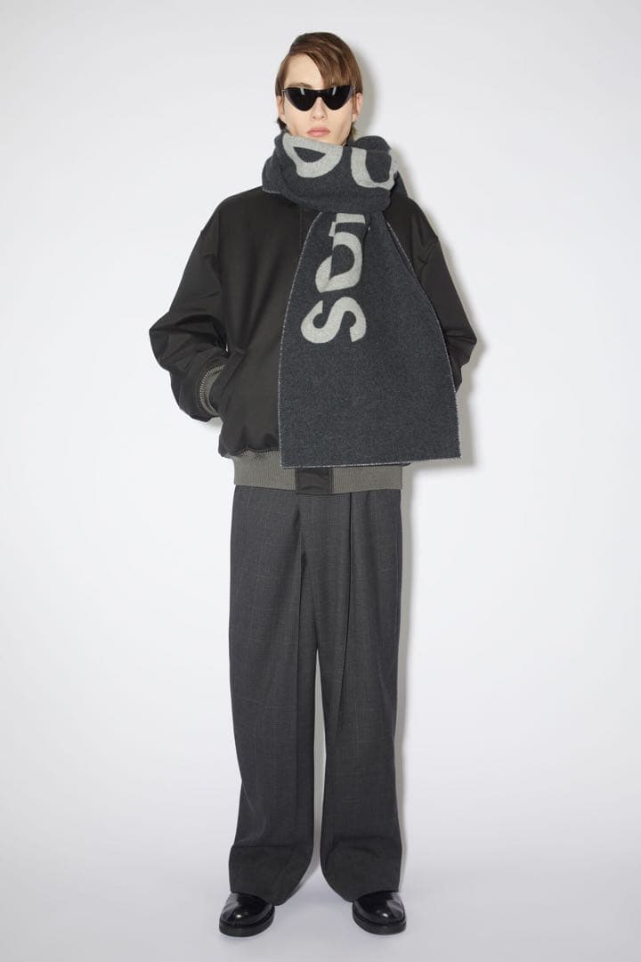 【新品】Acne Studios ロゴジャカードスカーフ