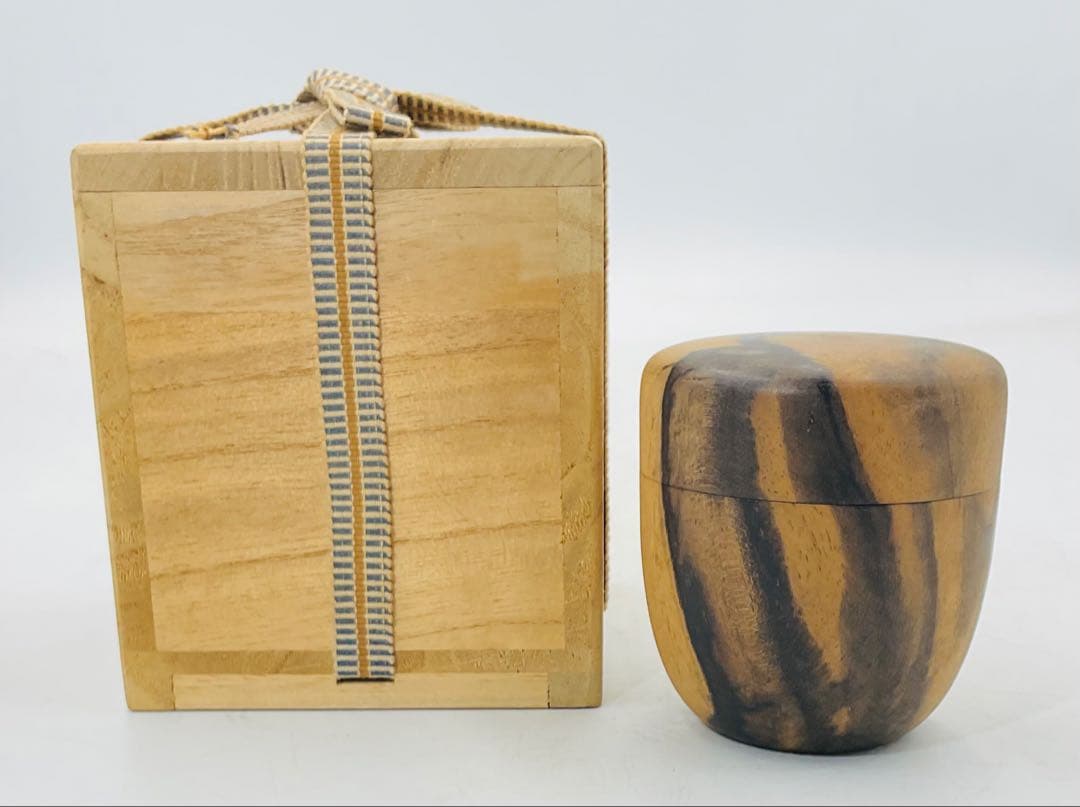 o*i様 【７３】◉黒柿　棗（ナツメ）　茶道具　桐箱◉