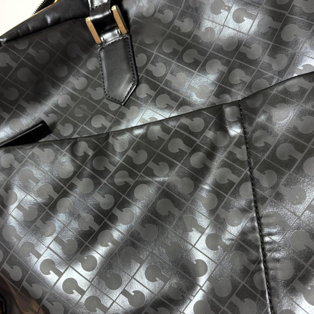 美品【ゲラルディーニ GHERARDINI】ソフティ ボストンバッグ　肩がけ 黒