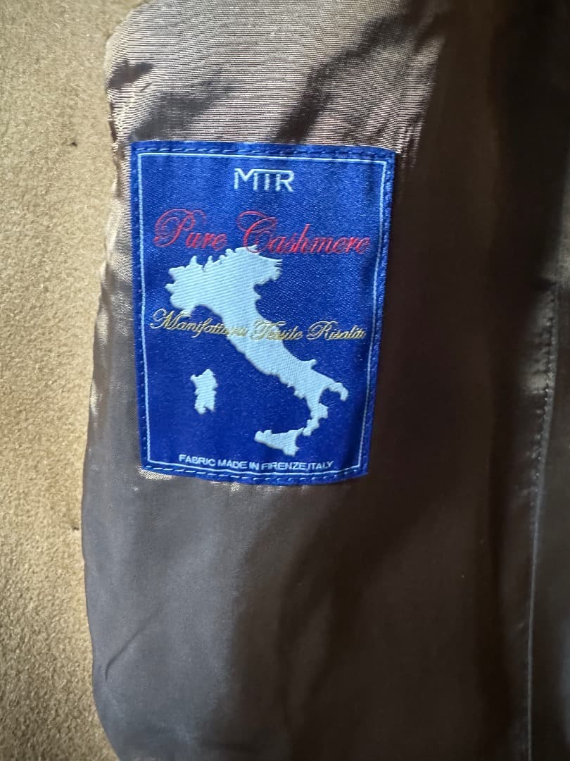 ユニバーサルランゲージ ピュアカシミア トレンチコート 今季 新作 サイズL