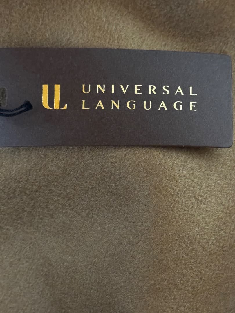 ユニバーサルランゲージ ピュアカシミア トレンチコート 今季 新作 サイズL