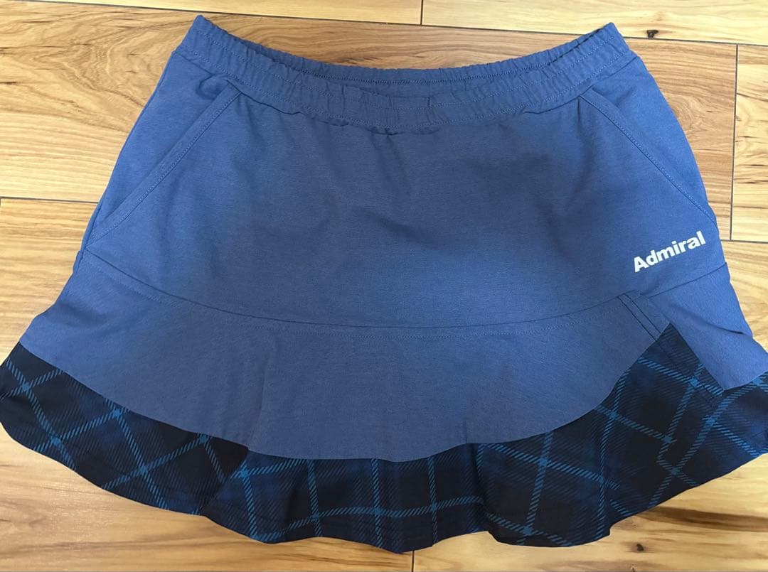 Admiral テニスウェアセット 青系チェック柄