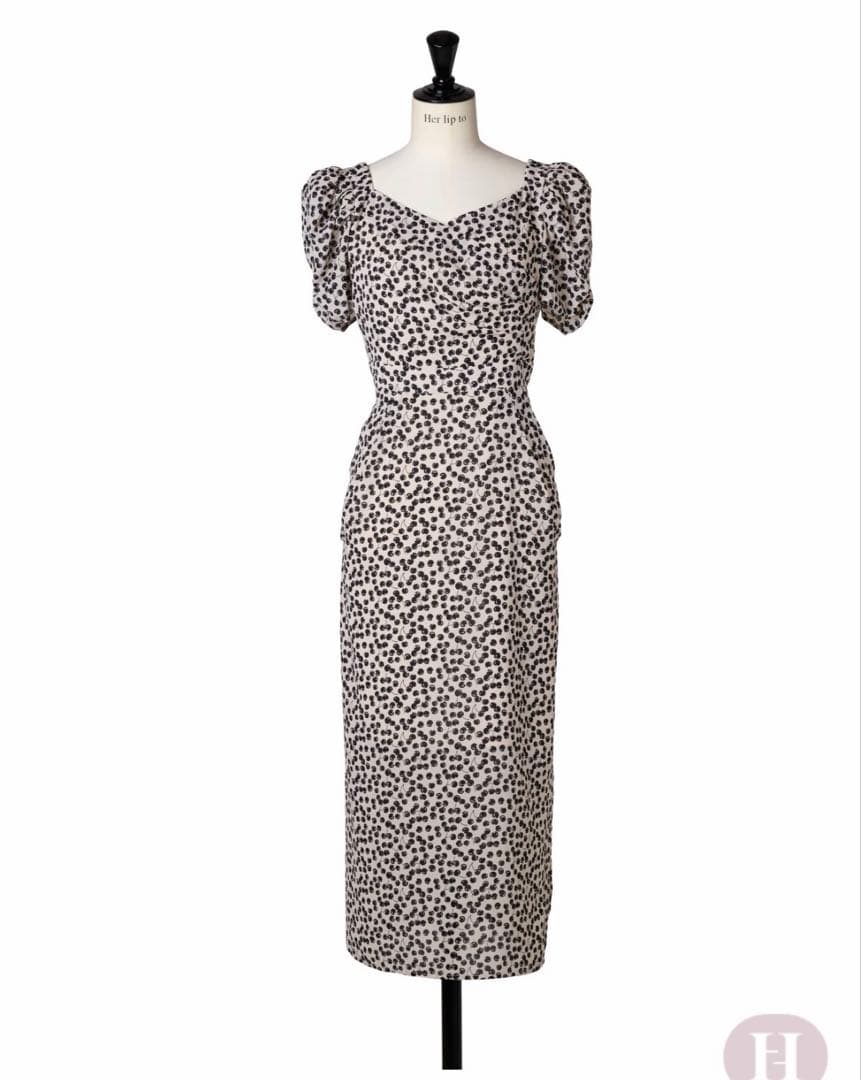 ワンピース Cherry Pattern Cache-Coeur One-Piece XS