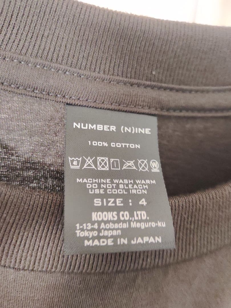 4新品　NUMBER (N)INE スカルプリント Tシャツ サイズ4