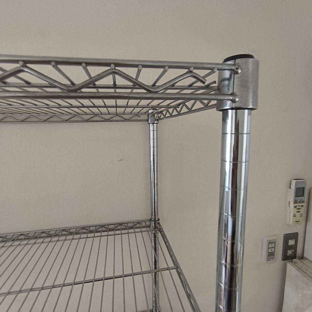 【ラスト1！120cm】スチールラック 5段 シルバー 棚板1枚追加 値引き可