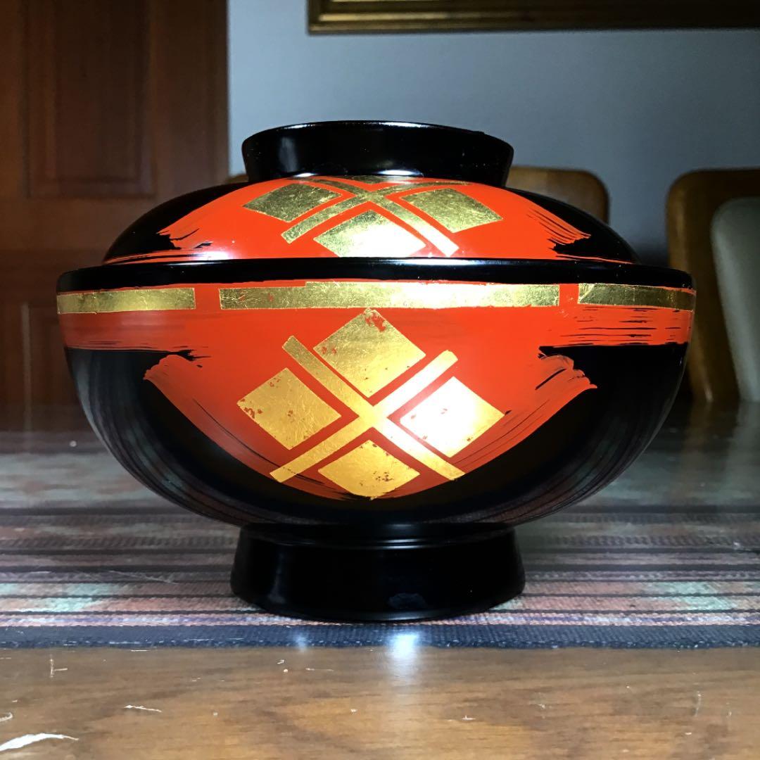 南部文秀堂　秀衡塗　お椀　(お吸物碗) 5客