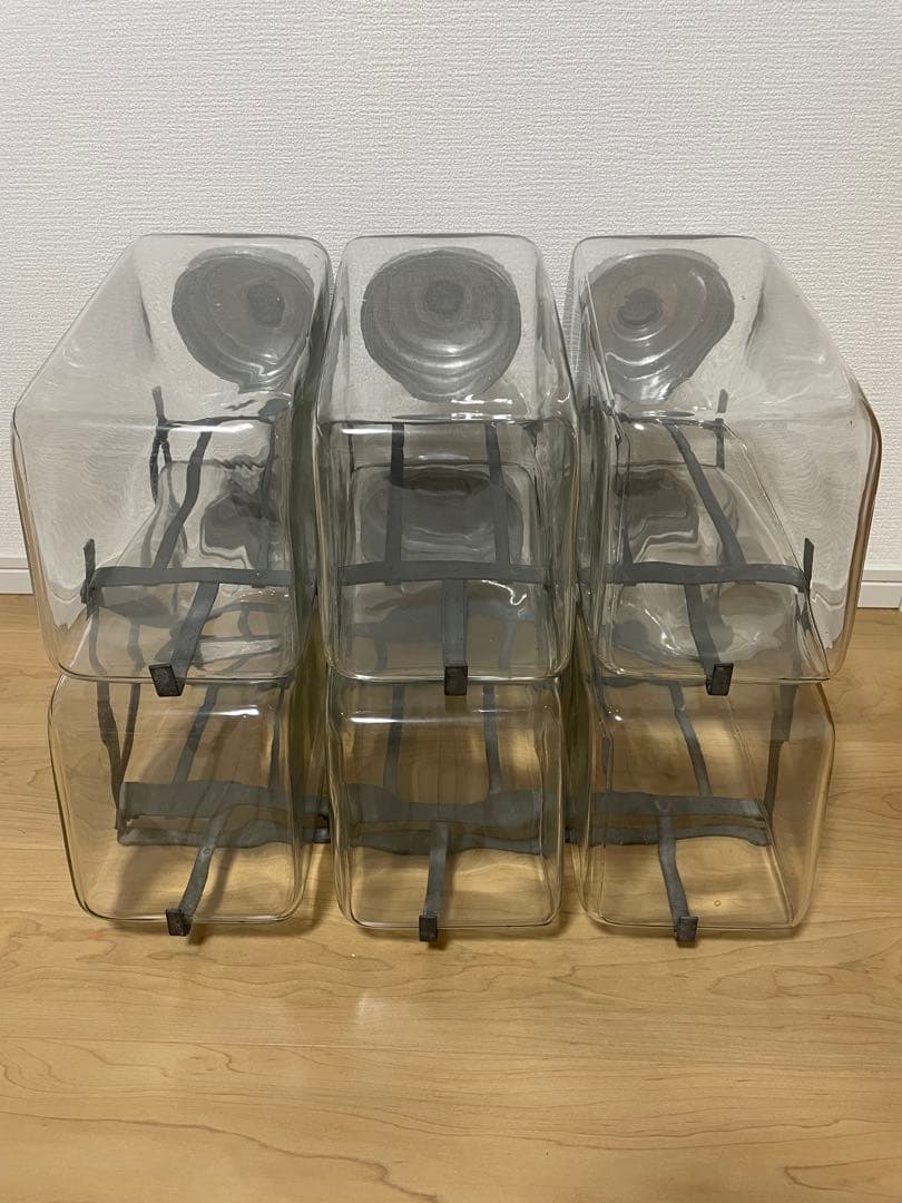 アンティーク　駄菓子屋の6連菓子瓶