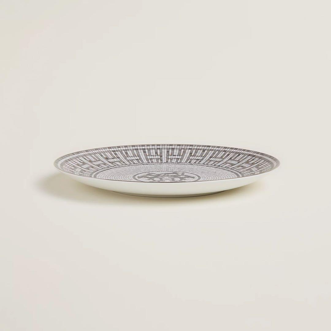 エルメス　デザートプレート 〈モザイク 24〉 プラチナ 2枚　新品未使用品