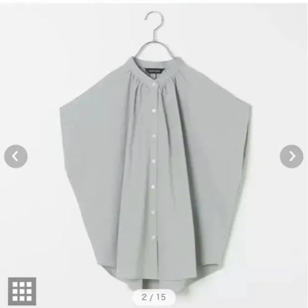 OUR 【洗える】【吸水速乾】サラッと涼しい二の腕すっきりブラウス