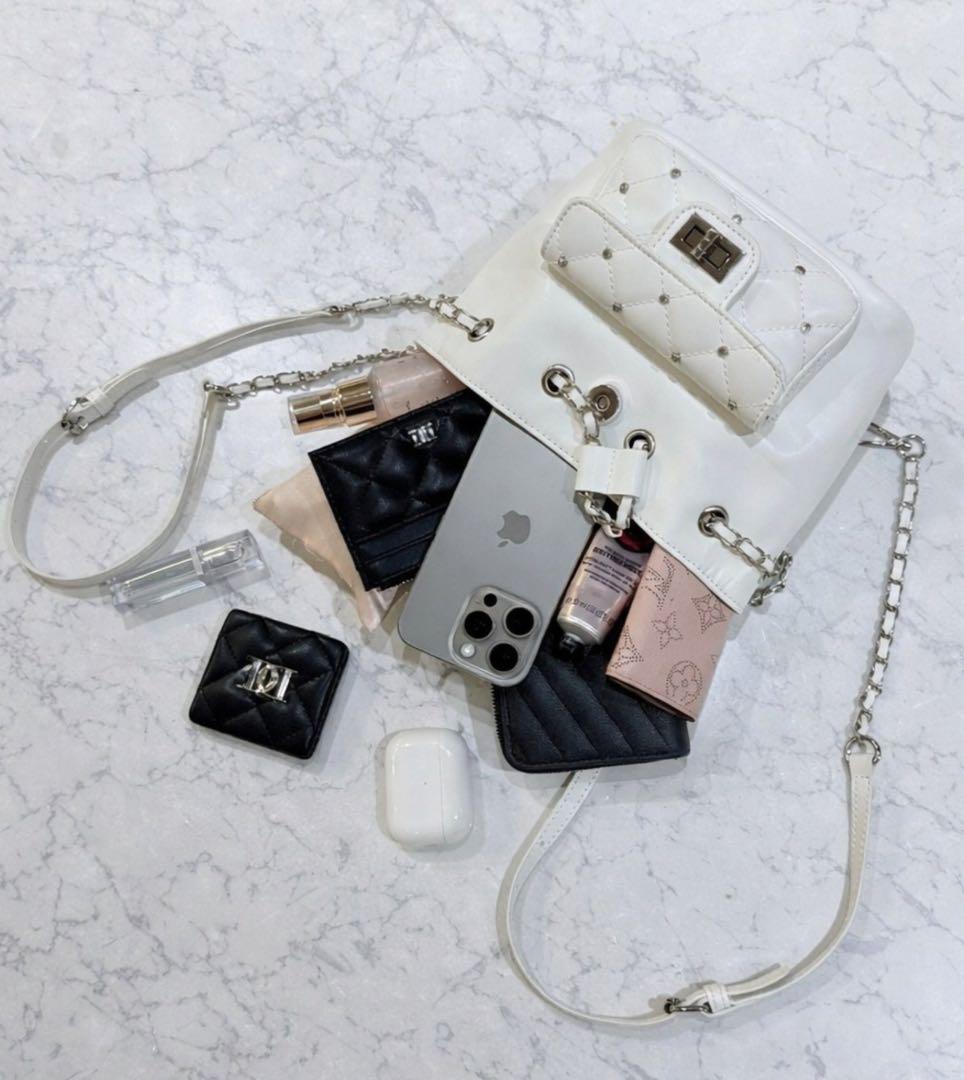 Darich ダーリッチ キルティングビジューミニリュック ブラック BLK