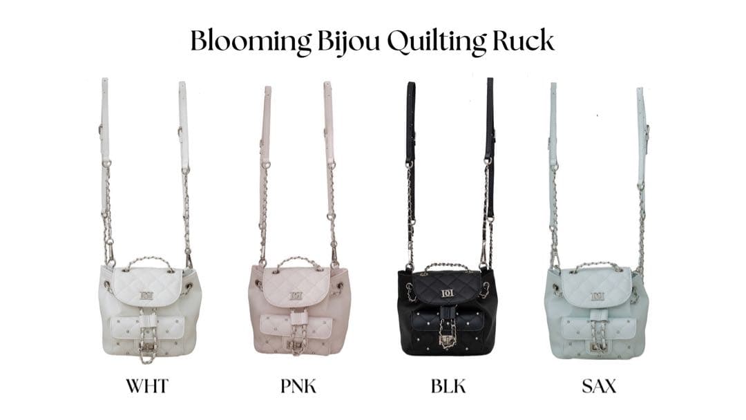 Darich ダーリッチ キルティングビジューミニリュック ブラック BLK