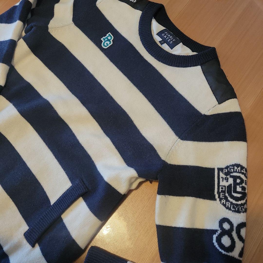 美品✨お洒落あったか❤パーリーゲイツ 裏地付きウールニット☆