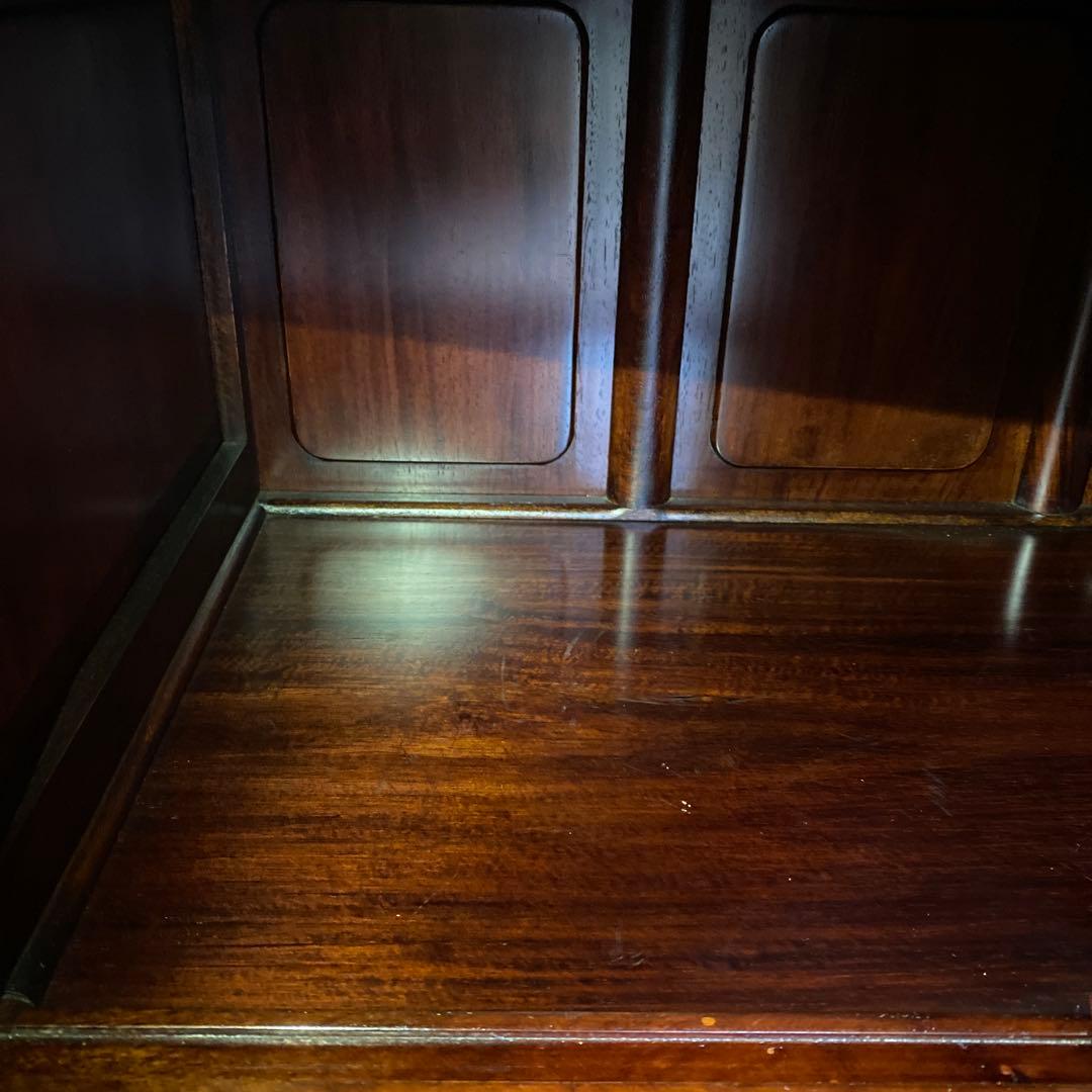 唐木家具　高級　花梨茶棚　希少　アジアン　アンティーク　茶箪笥　保証書付き