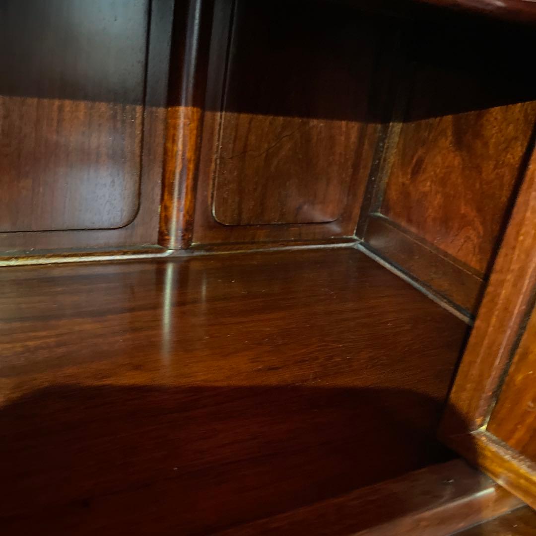 唐木家具　高級　花梨茶棚　希少　アジアン　アンティーク　茶箪笥　保証書付き