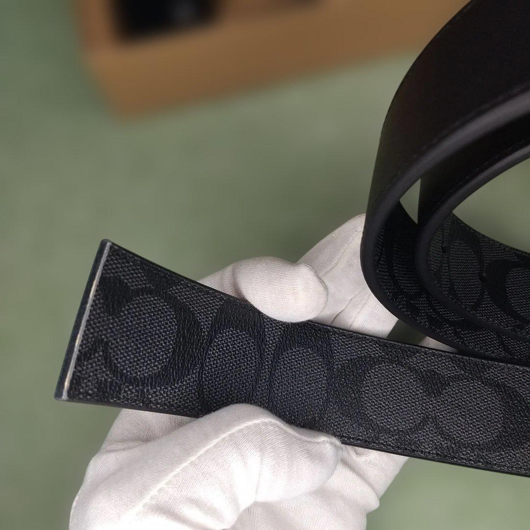 ★良品★コーチCOACH ブラックベルト＆カードケースセット