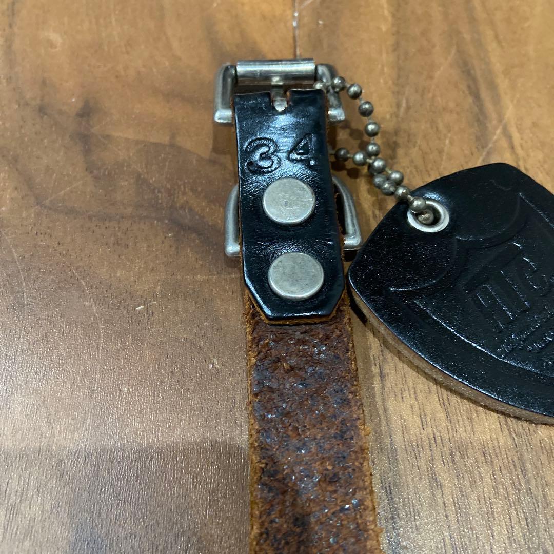 希少美品HTC ナローベルト ピーナッツ ブラック&クリアストーン 34inch