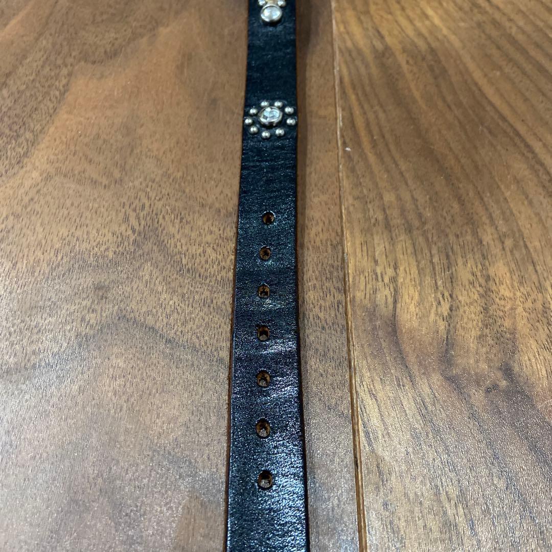 希少美品HTC ナローベルト ピーナッツ ブラック&クリアストーン 34inch