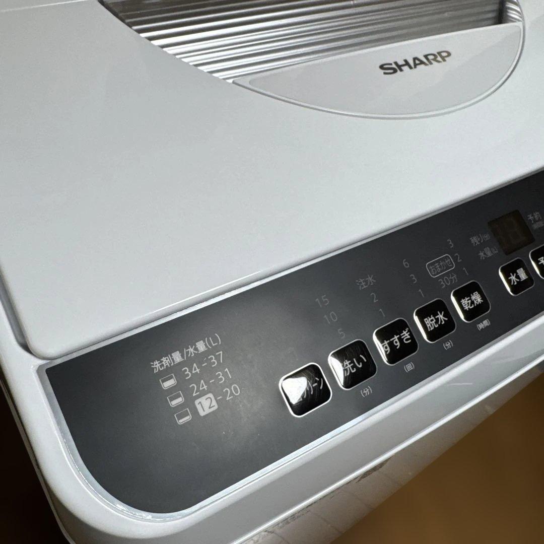 美品 SHARP 洗濯乾燥機 洗濯5.5kg /乾燥3.5kg ヒーター乾燥