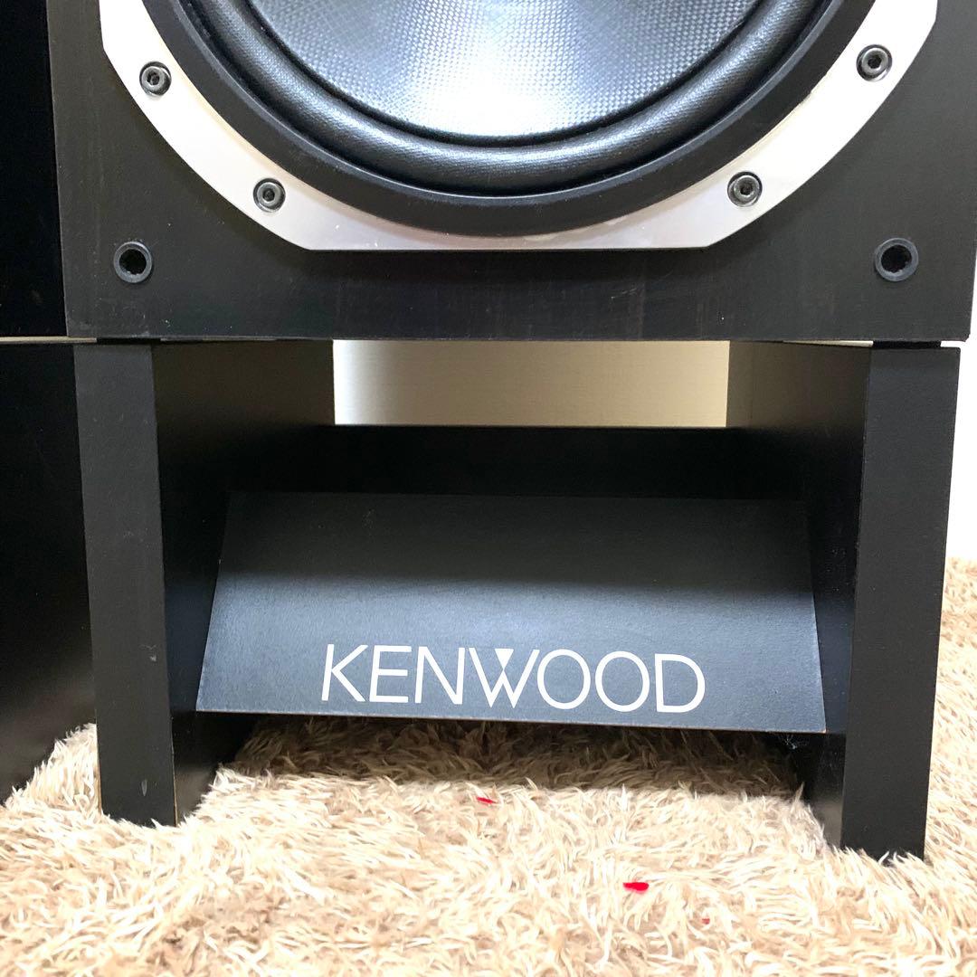 送料無料 KENWOOD LS-880A 純正スタンド付 3WAYスピーカーペア