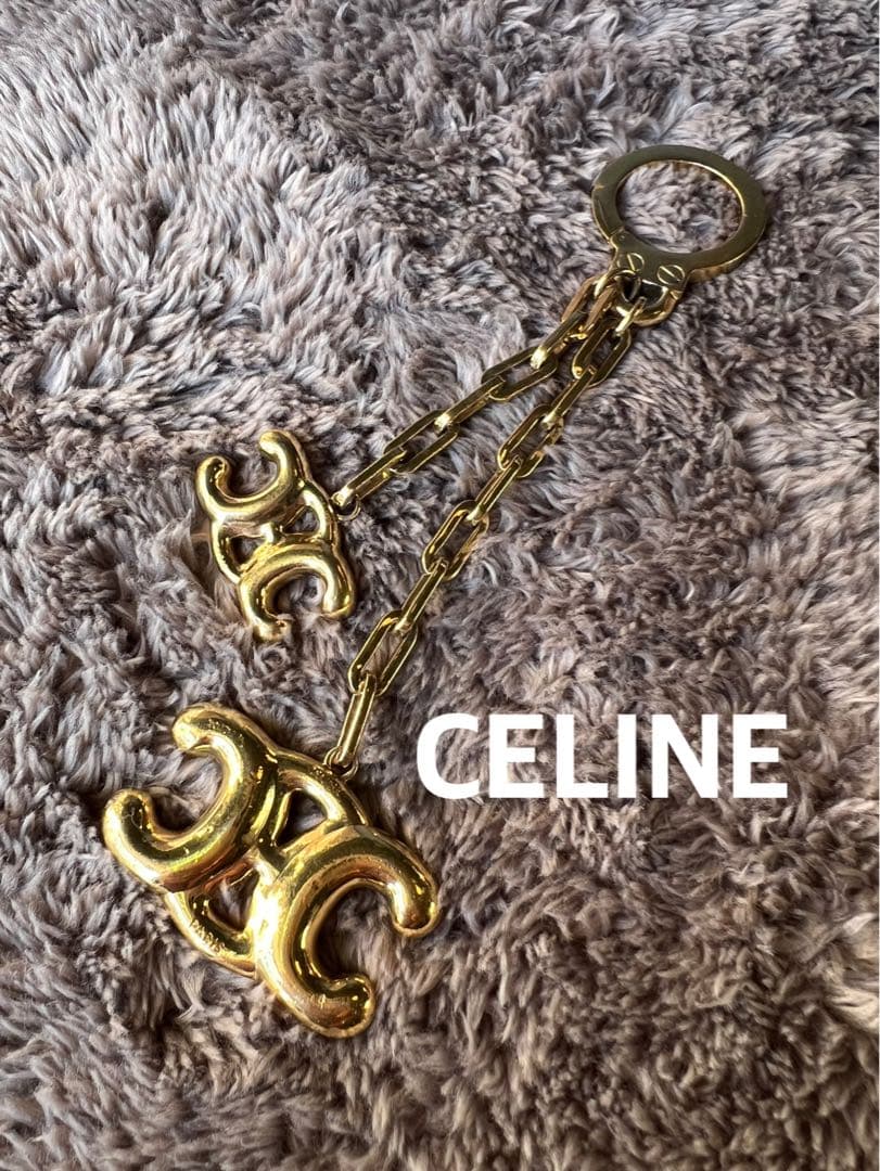 CELINE トリオンフ　キーチャーム　キーホルダー