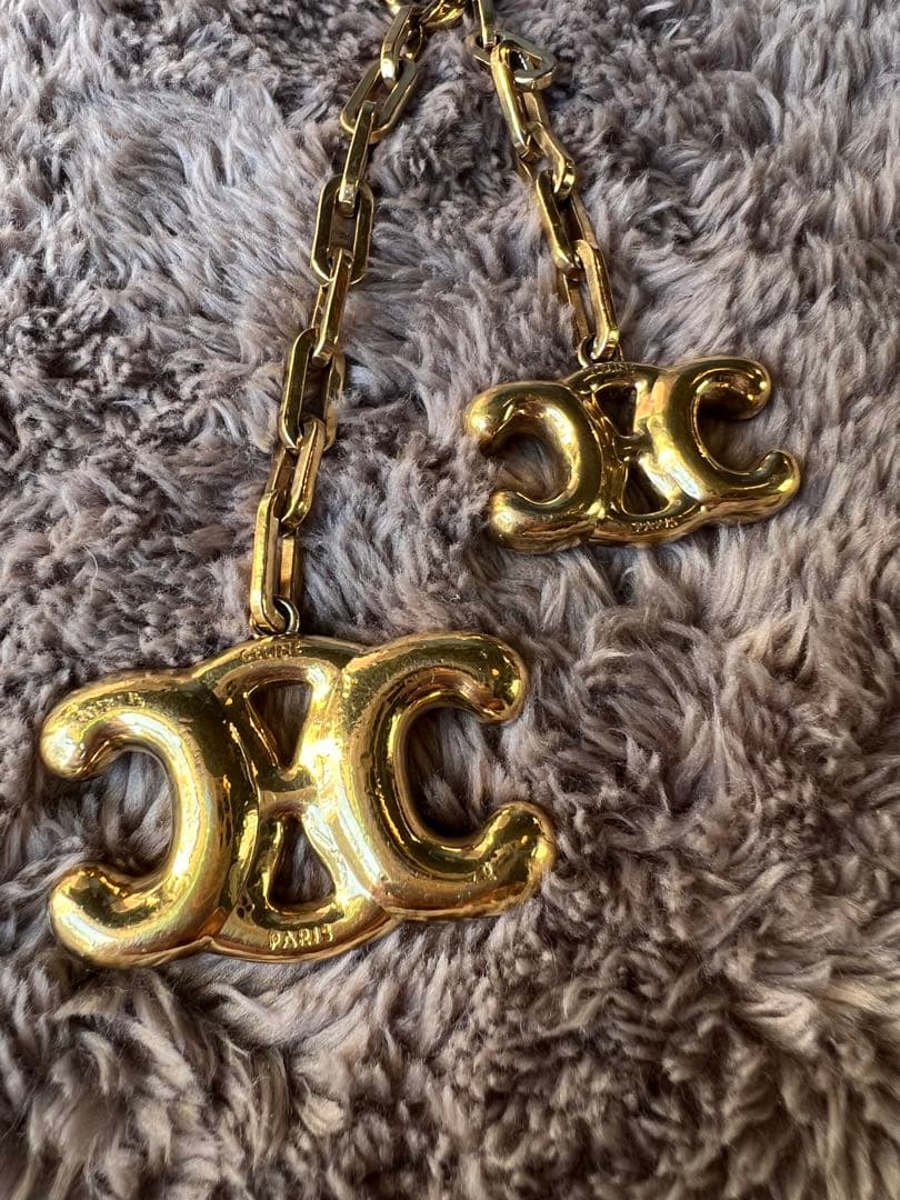 CELINE トリオンフ　キーチャーム　キーホルダー