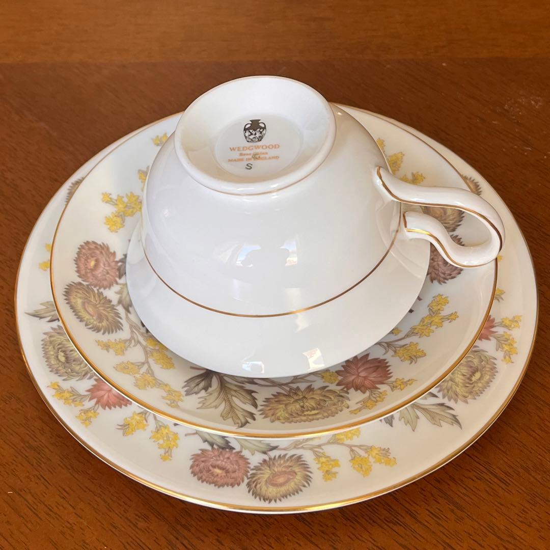 【英国ビンテージ】ウェッジウッド★リッチフィールド★トリオ