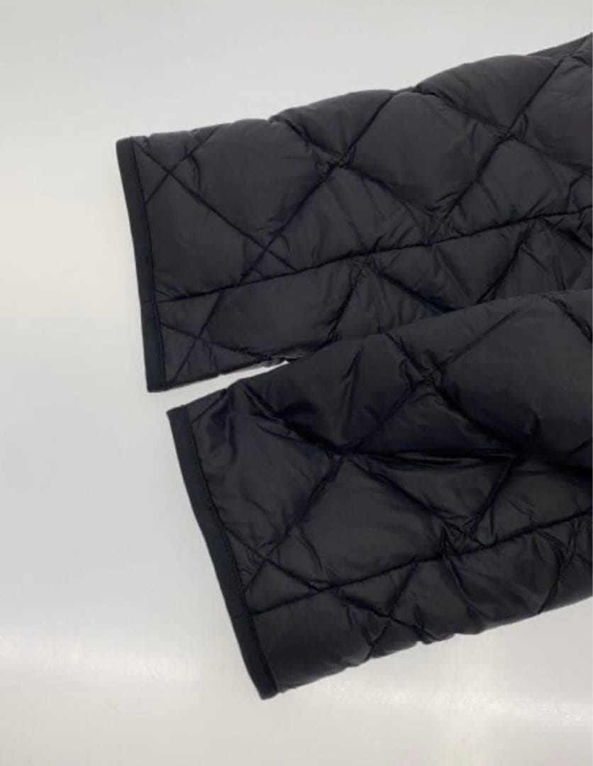 ジムフレックス　ロング キルト ダウン　ノーカラー キルティング　ダイヤ　黒 L