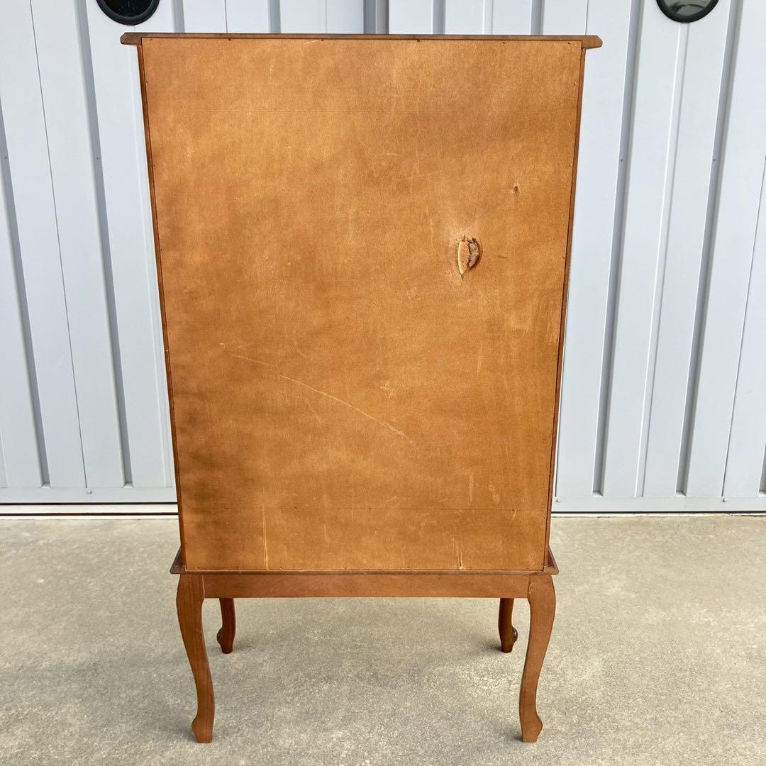 高級 イタリア家具 ブックケース キャビネット 輸入家具 ロココ調 猫脚