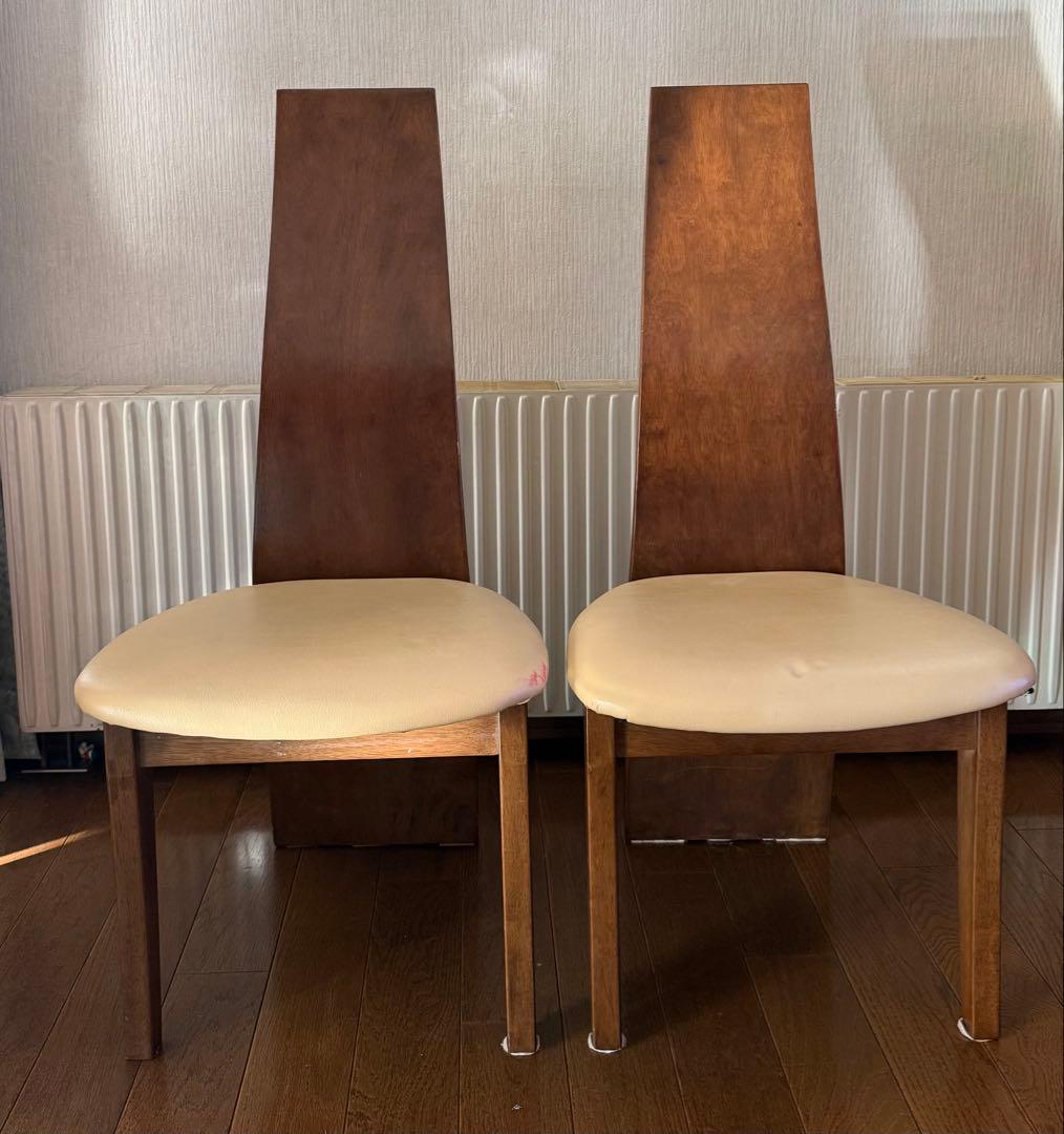 【2脚セット】ニトリ　ハイバックで長時間座っても疲れない食卓椅子