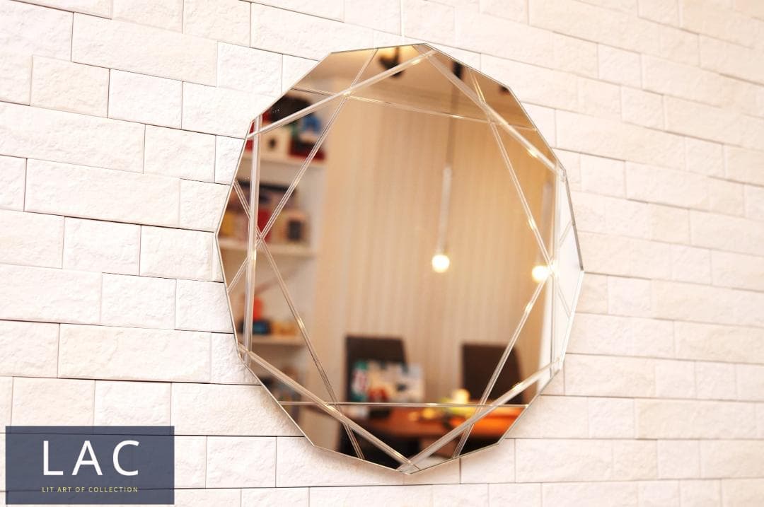 LAC☆ウォールアート ミラー 鏡 オブジェ デザイナーズ AB0057