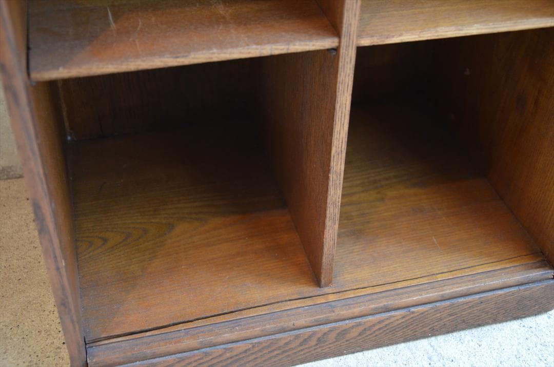 時代物　明治時代　木製　本箱　本棚　持ち手付　アンティーク　骨董品