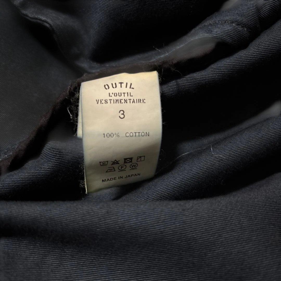 OUTIL ブラック トレンチコート サイズ3