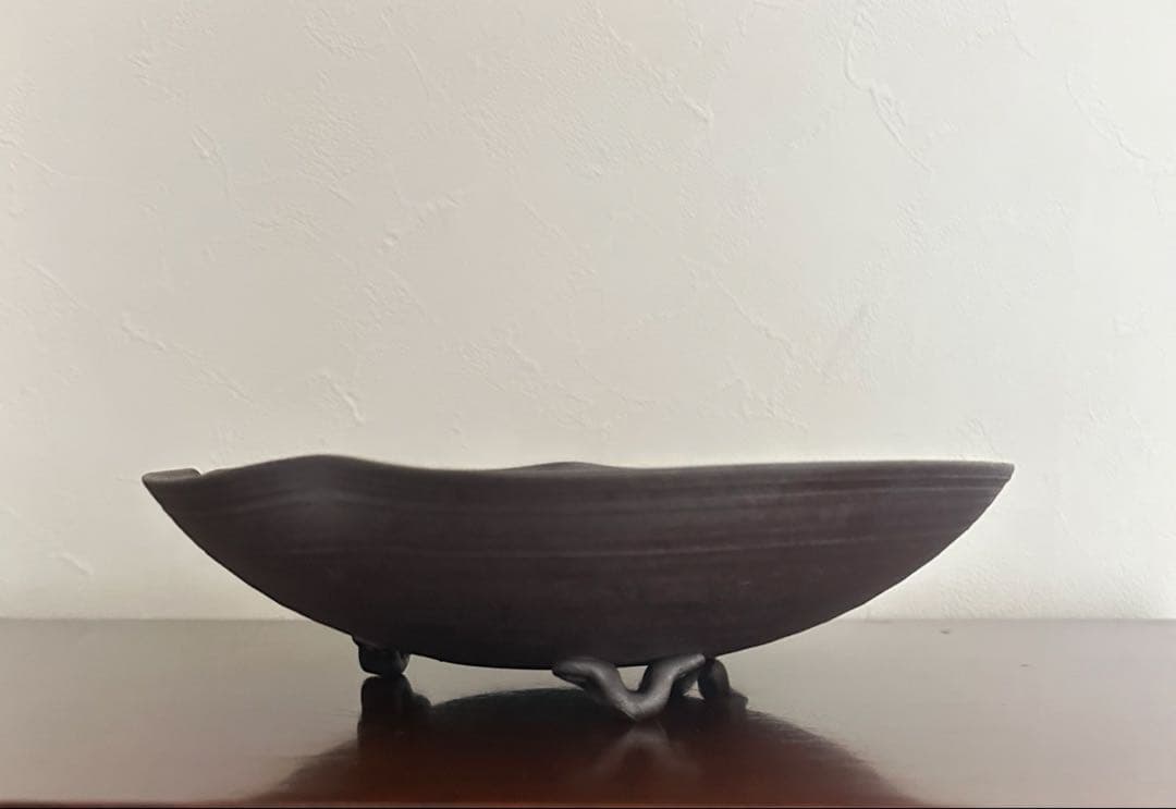 清水焼　脚付瓢箪絵皿　楽峰窯　5