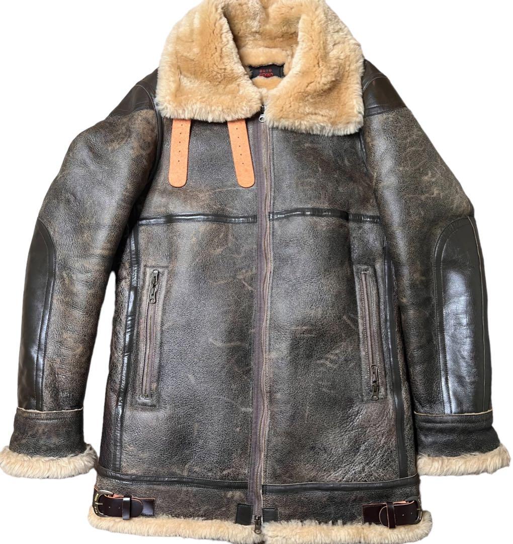 8010 GEKKO★M位 46 B-3 ムートンジャケット ロング丈