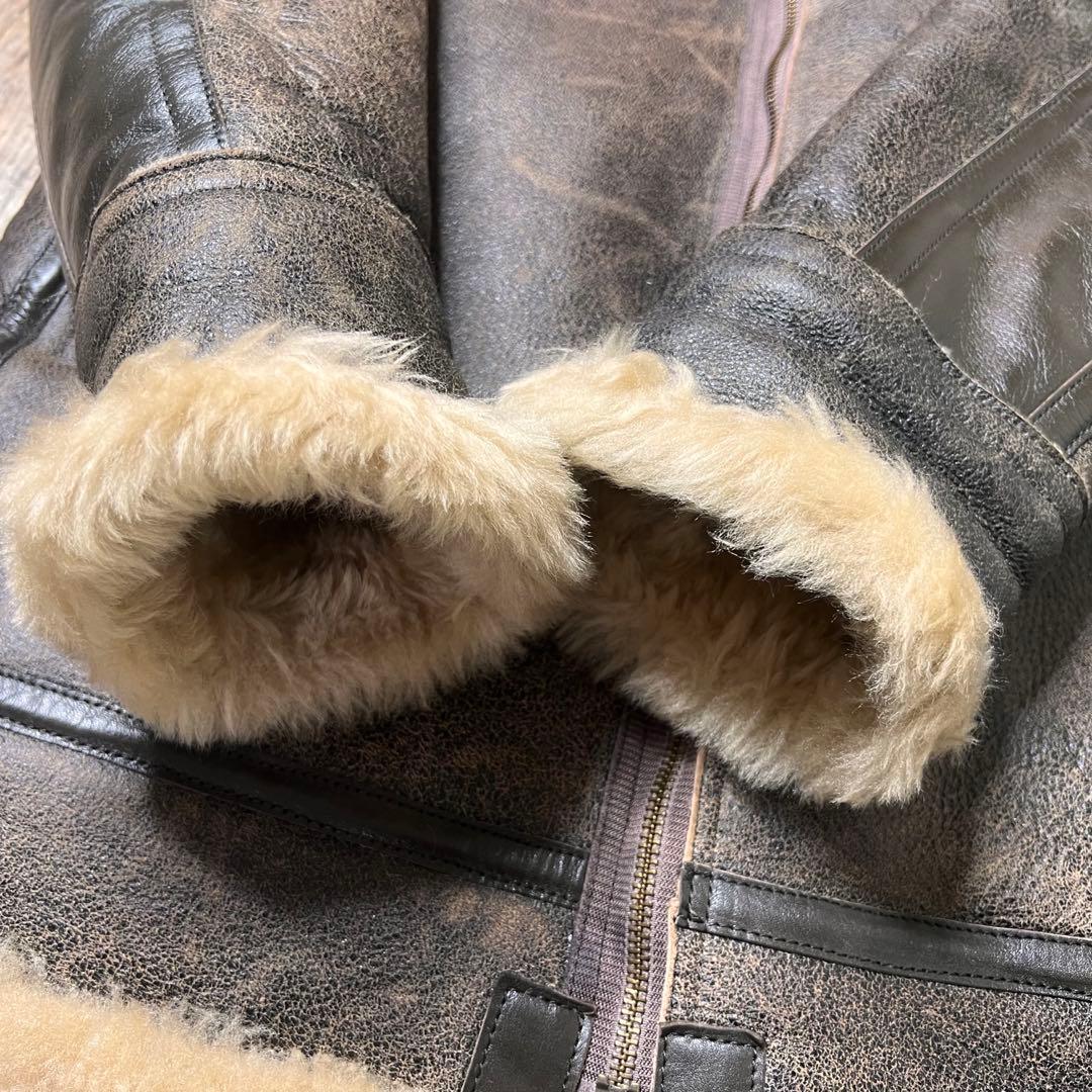 8010 GEKKO★M位 46 B-3 ムートンジャケット ロング丈