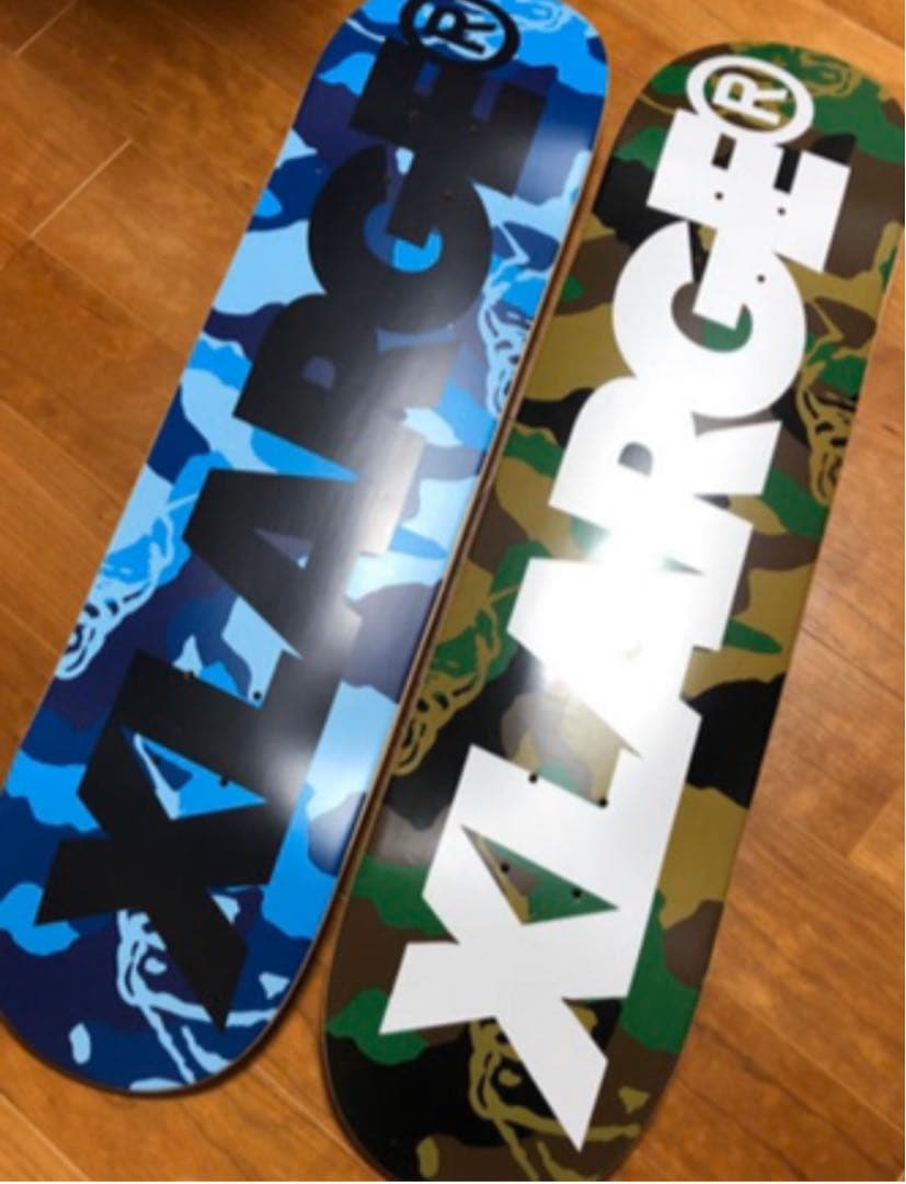 エックスガール  エクストララージ スケートボード 未使用 インテリア 迷彩柄