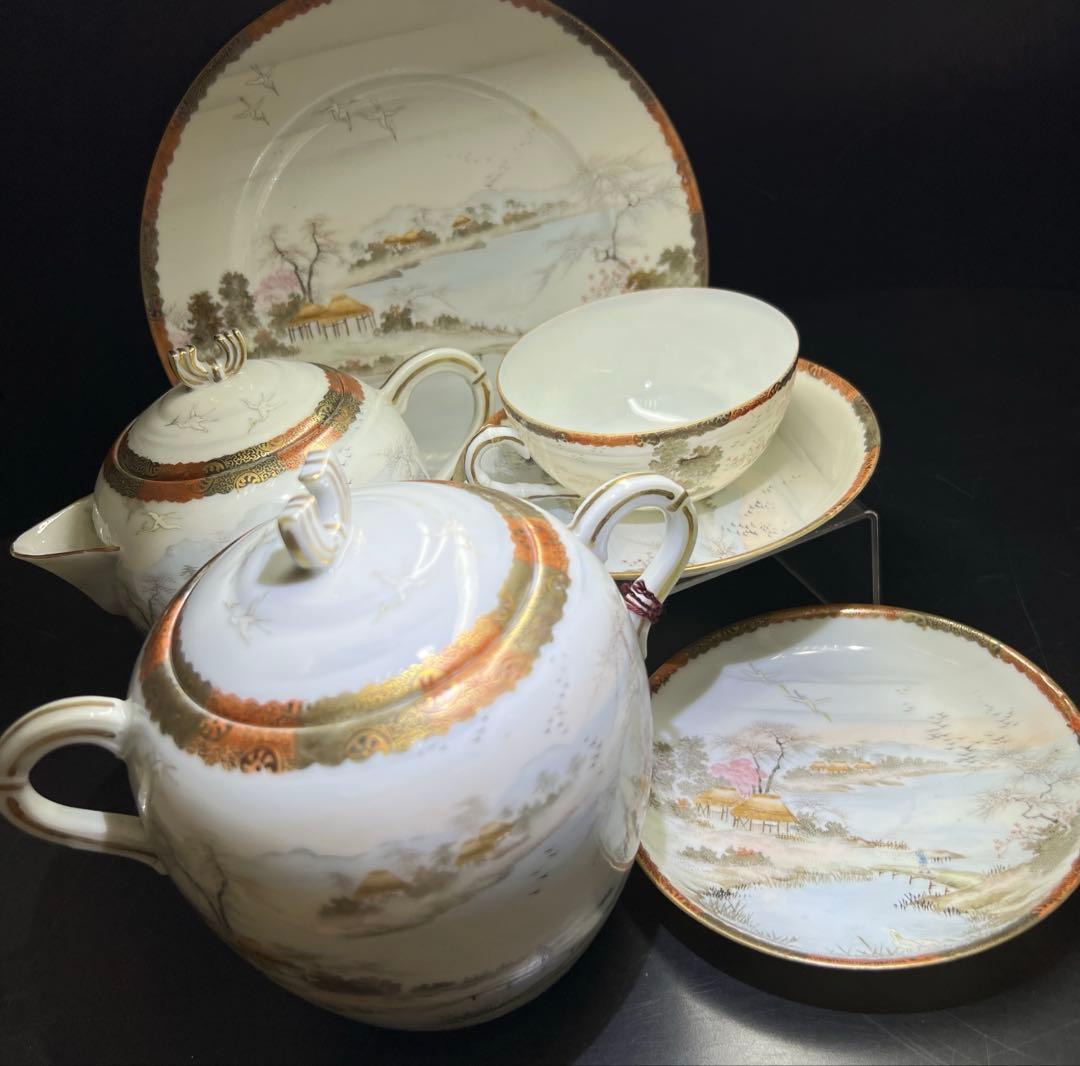 九谷焼　ティーセット　東Y8-0210②トコオ