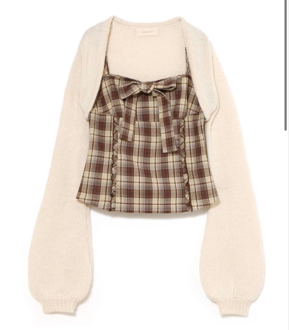 トップス andmary Tyla ribbon set tops