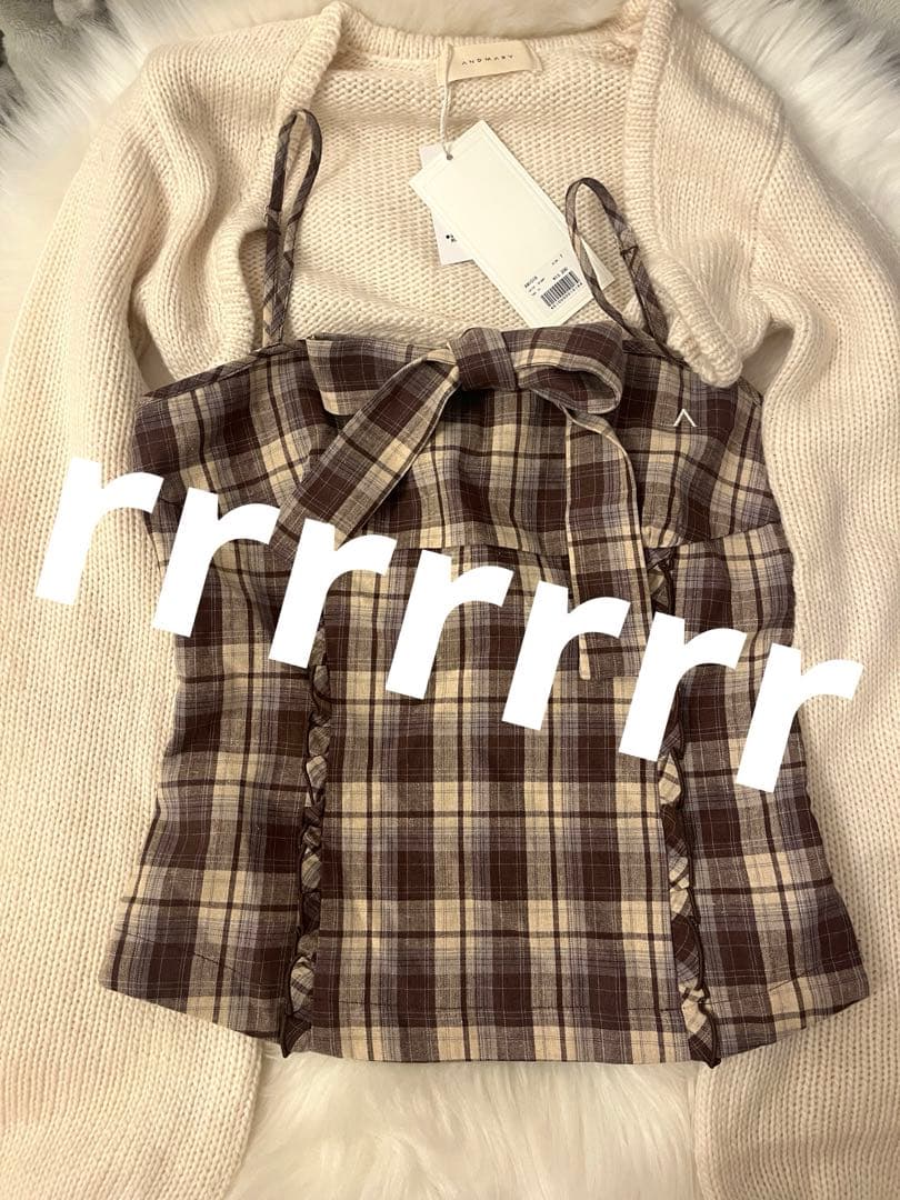 トップス andmary Tyla ribbon set tops