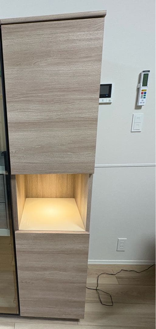 美品！　綾野製作所/AYANO　アリシア　キャビネット LEDライト付