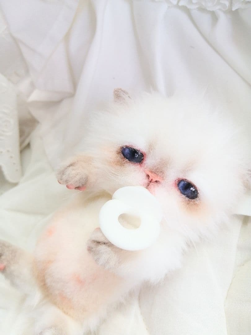 Milky様❤️オーダー♡子猫ぽっぷちゃん♡おしゃぶり♡アートドール♡ぬいぐるみ