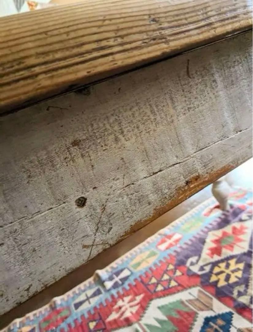 フランス　ヴィンテージ　アンティーク　ダイニングテーブル　オールドパイン　木製