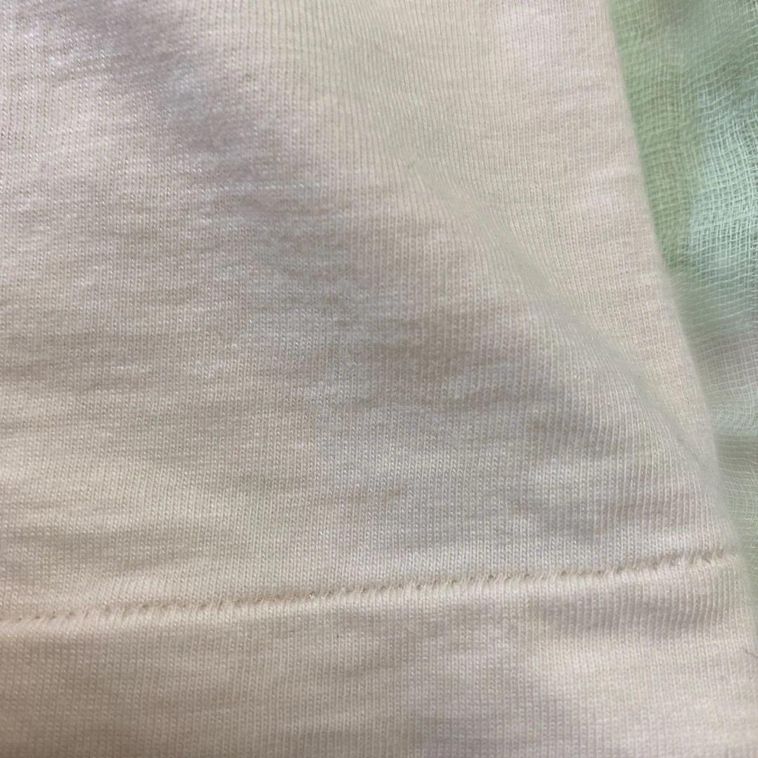 クーティーラグランスリーブ刺繍５分丈袖 ロンT ハチハチワンツーXL