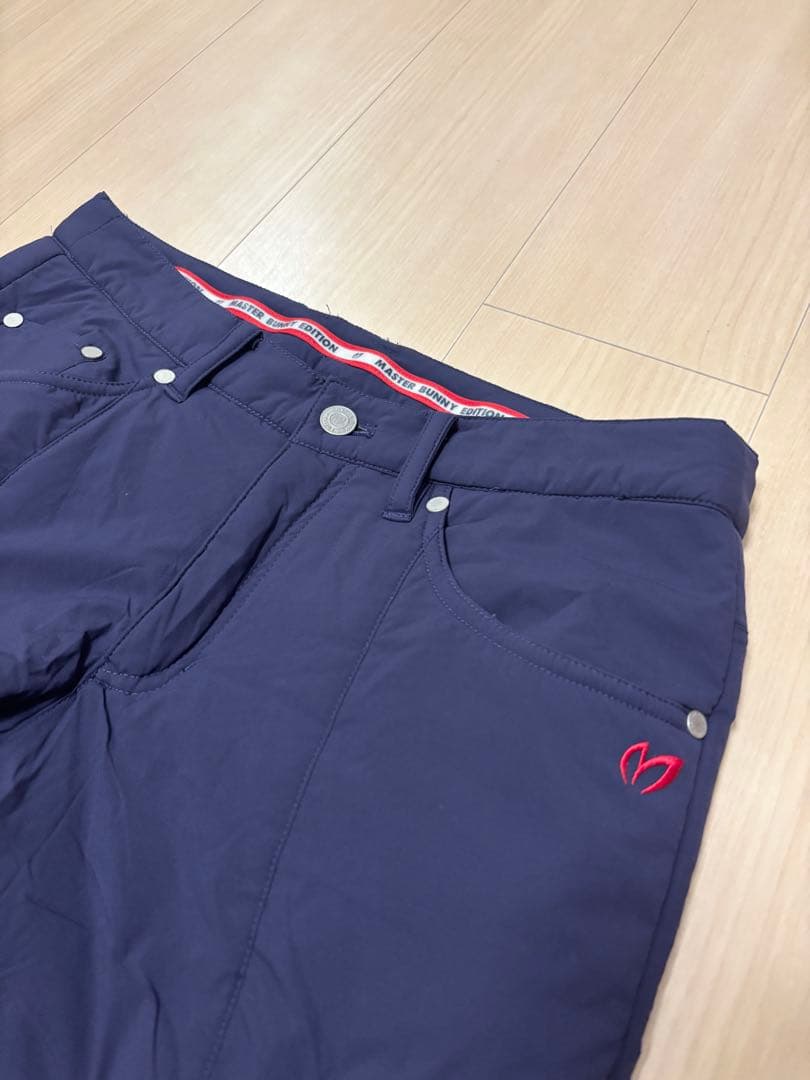 ネイビー ストレートパンツ レディース