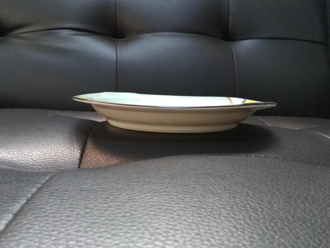 オールドノリタケ　アールデコ　手書き金彩花柄　美しいプレート皿　M-JAPAN印