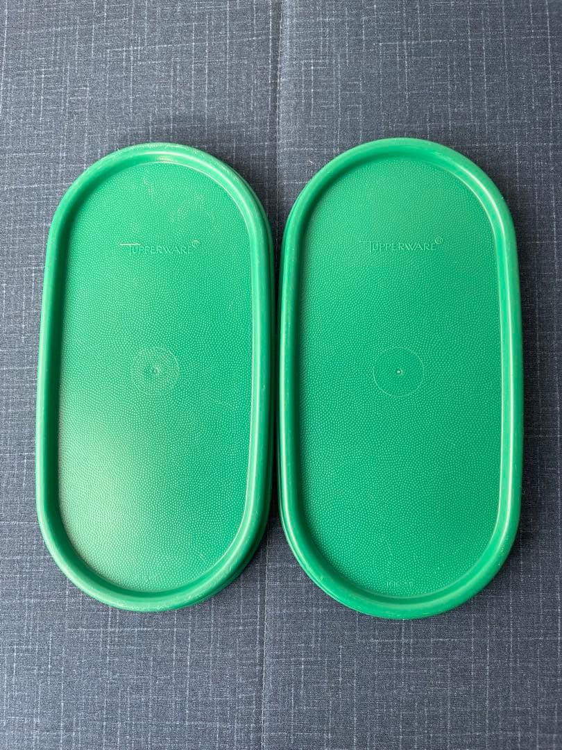 タッパーウェア　MMだ円　グリーン　12点セット　小口シール有り