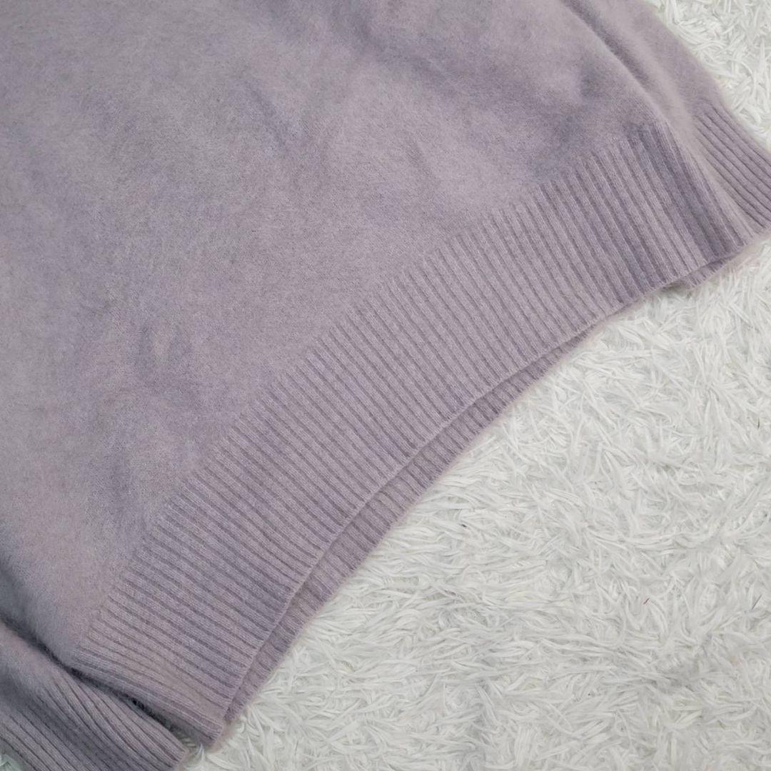 新品タグ付き☆アニュアンス　ラクーンボートネックニットプルオーバー　ファーニット