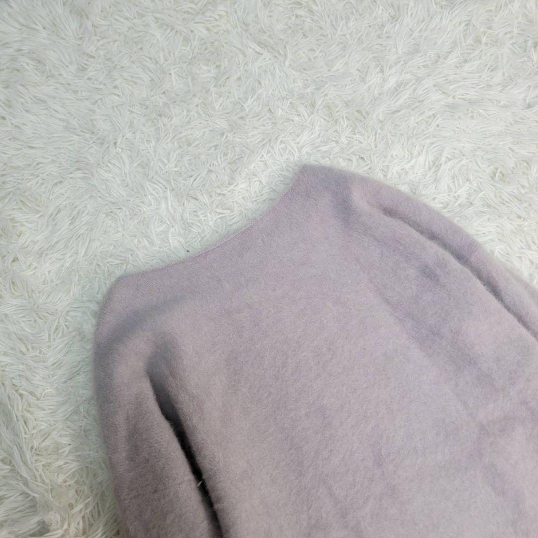 新品タグ付き☆アニュアンス　ラクーンボートネックニットプルオーバー　ファーニット