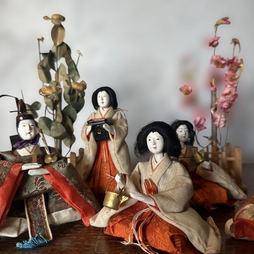 最終お値下げ❣️希少品　蔵出し　アンティーク雛人形セット ひな祭り