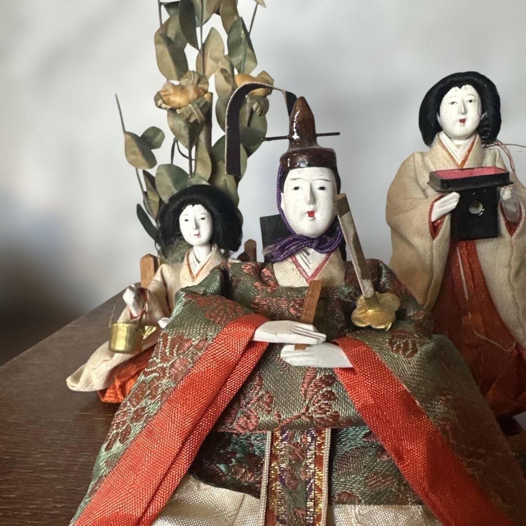 最終お値下げ❣️希少品　蔵出し　アンティーク雛人形セット ひな祭り